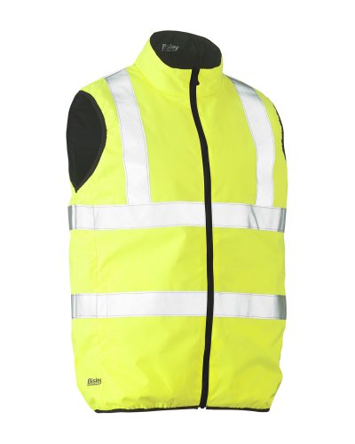 Bisley Taped Hi Vis Reversible Puffer Bodywamer