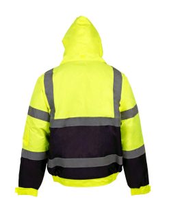 Two Tone Hi Vis Bomber Jacket