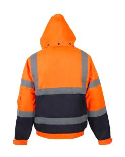 Two Tone Hi Vis Bomber Jacket