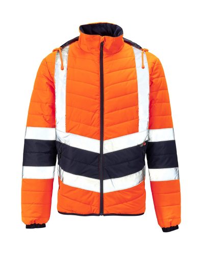 Two Tone Hi Vis Puffer Jacket