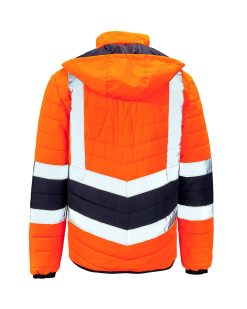 Two Tone Hi Vis Puffer Jacket