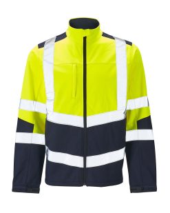 Two Tone Hi Vis Softshell Jacket