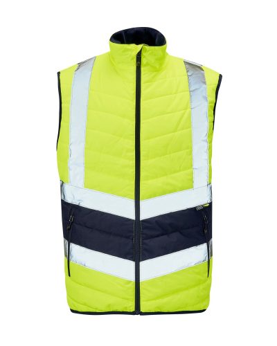 Two Tone Hi Vis Puffer Bodywamer