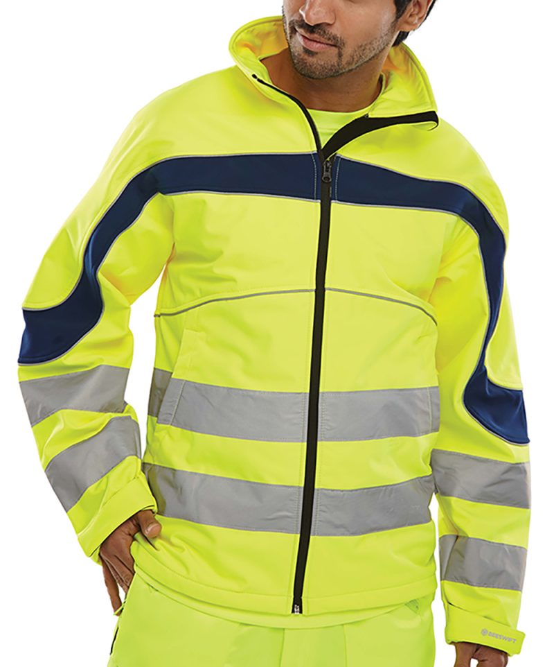Beeswift Eton Hi Vis Softshell Jacket