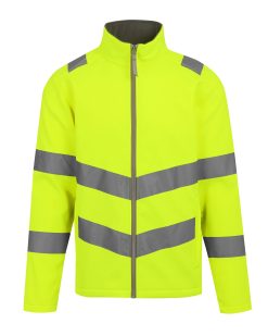 Hi-Vis Pro Contract Ablaze 2 Layer Softshell Jacket - Image 4