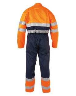 Alternative view of Basicline Limoges Hi Vis Coverall