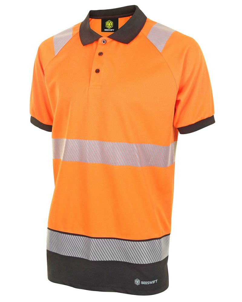 Beeswift Deltic Hi-vis Two Tone Short Sleeve Polo