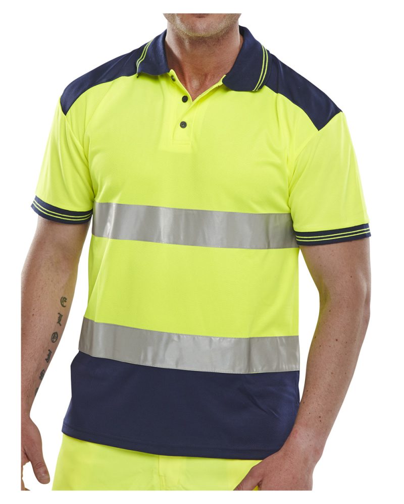 Beeswift Hi-vis Two-tone Polo Shirt