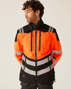Regatta X-Pro Hi Vis Softshell Jacket - Image 6