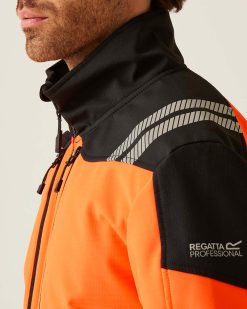 Regatta X-Pro Hi Vis Softshell Jacket - Image 4