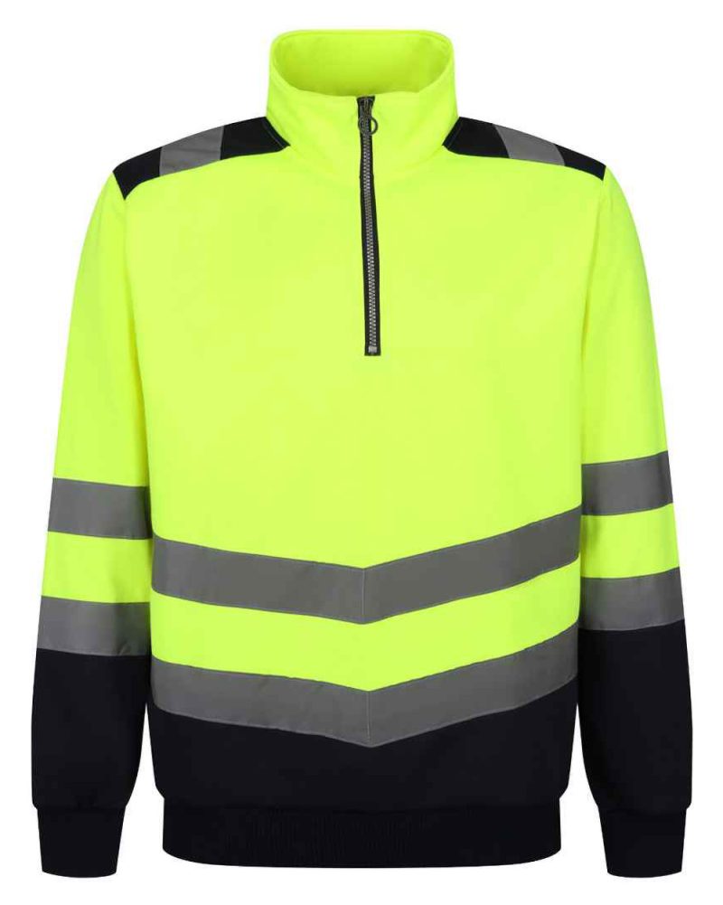Regatta High Visibility Pro 1/4 Zip Sweatshirt