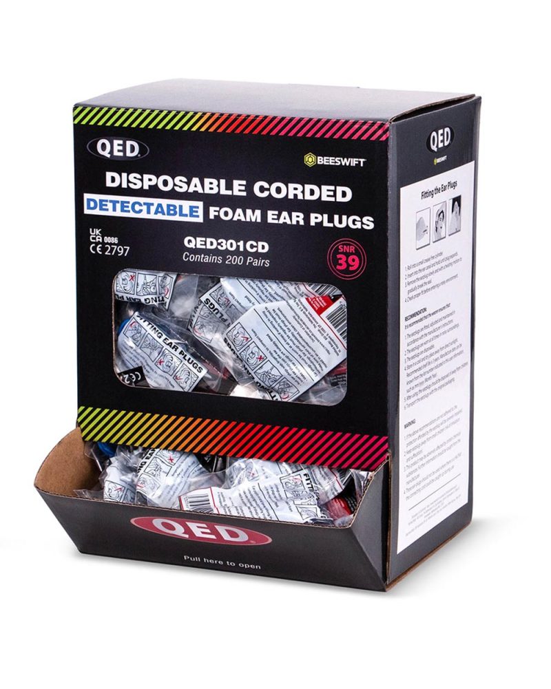 QED Corded Blue Detectable Ear Plug