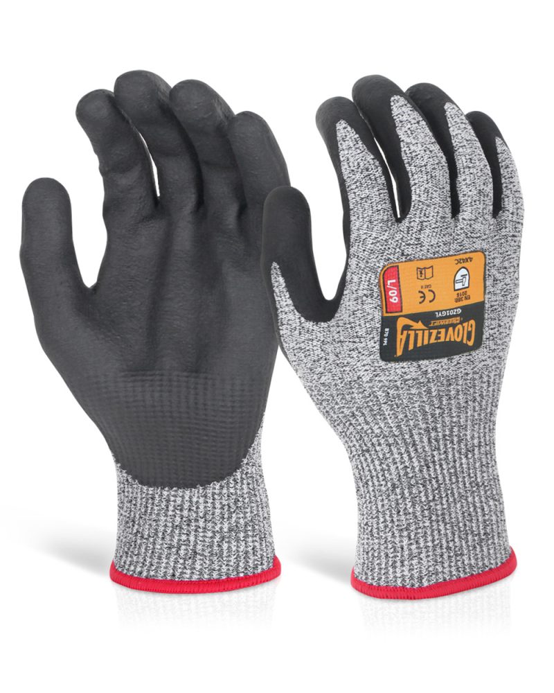 Glovezilla Nitrile Palm Coated Gloves [10 Pack]