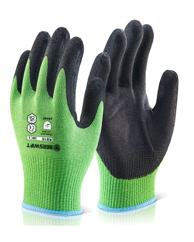 Kutstop Micro Foam Nitrile Green Cut Level 5  [10 pack]