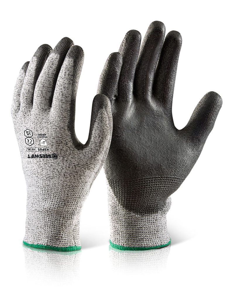 Beeswift Pu Coated Cut Level 5 Gloves [10 pack]