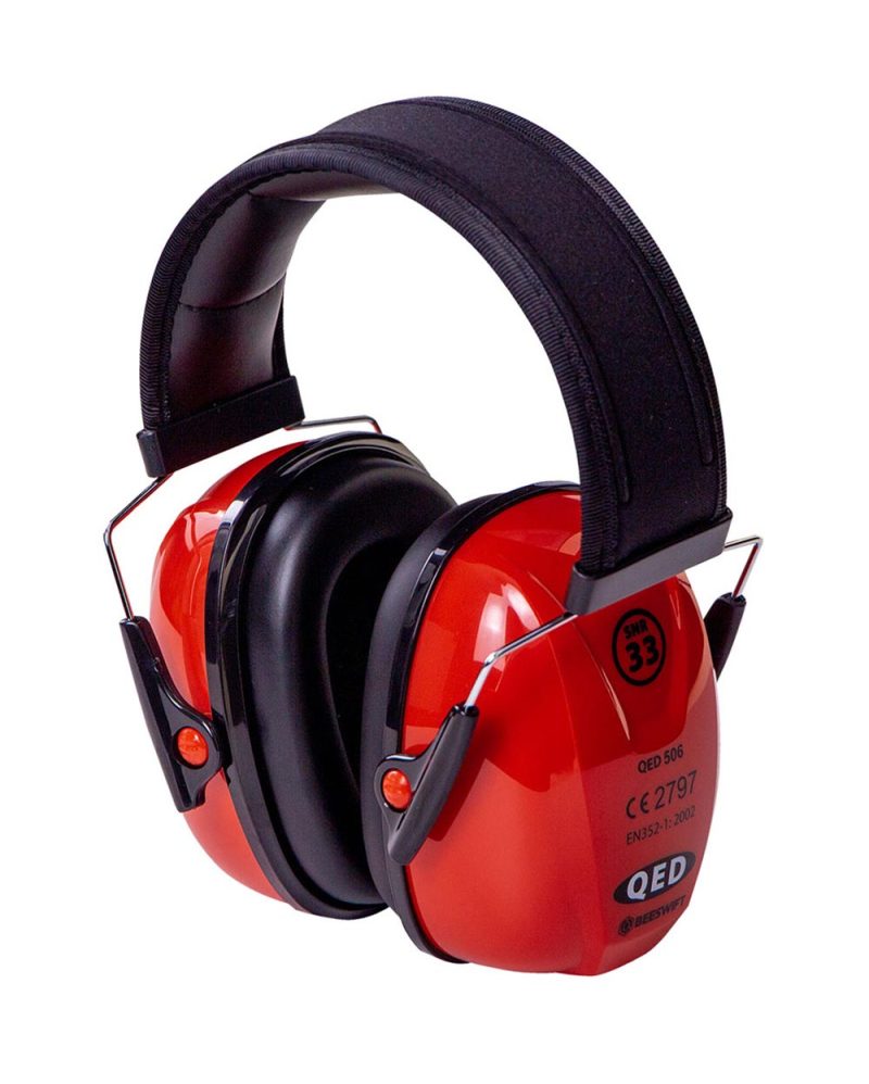 Beeswift Qed Snr33 Comfort Ear Defenders Red