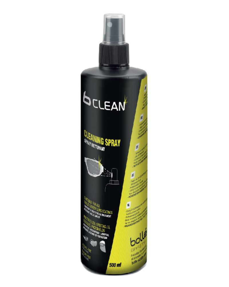 Bolle Safety Lens Cleaning Spray For Bob600 Cleaning Station 500ml Black
