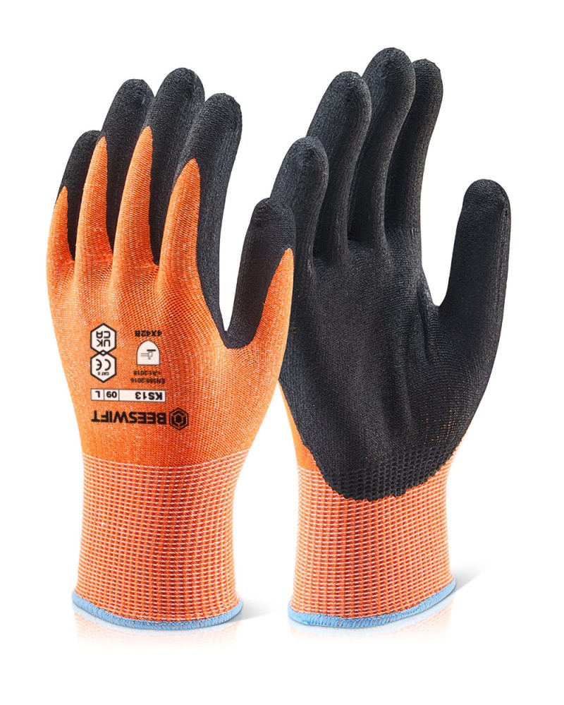 Kutstop Micro Foam Nitrile Amber Cut Level 3 [10 pack]