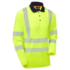 Essentials Hi-Vis Eco CoolMax LS Polo - Image 4