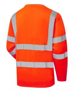 Eco Hi Vis Yellow Sweatshirt - Image 3