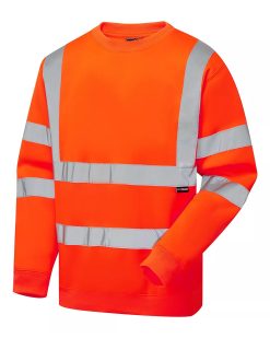 Eco Hi Vis Yellow Sweatshirt - Image 4