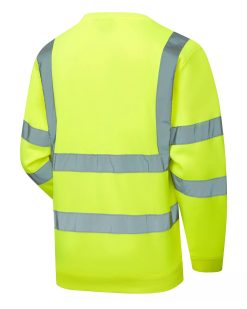 Alternative view of Eco Hi Vis Yellow Sweatshirt