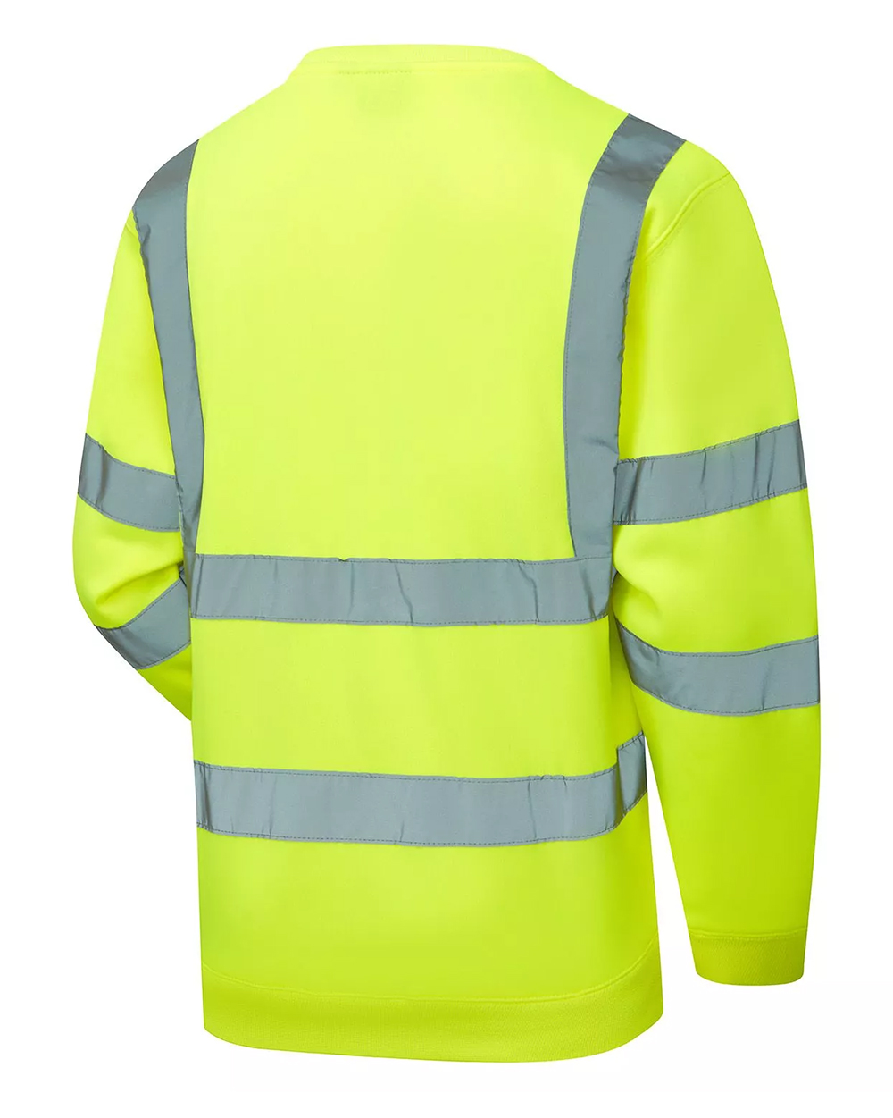 Eco Hi Vis Yellow Sweatshirt - Image 2