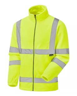 Supertouch Hi Vis Yellow Fleece Jacket - Image 3