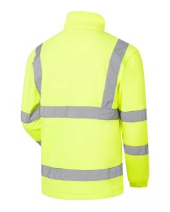 Supertouch Hi Vis Yellow Fleece Jacket - Image 4